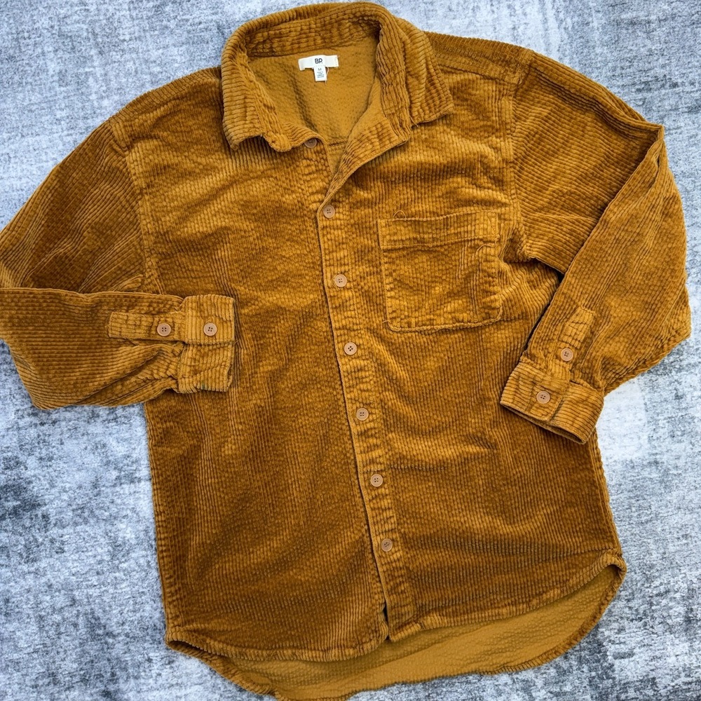 Banana Republic Top Womens Medium Carmel Brown Corduroy Overshirt Top Relaxed